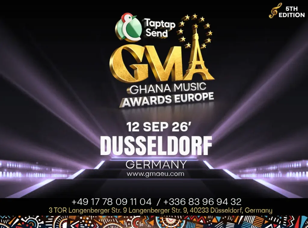 Ghana Music Awards Europe Unveils 2026 Nominees